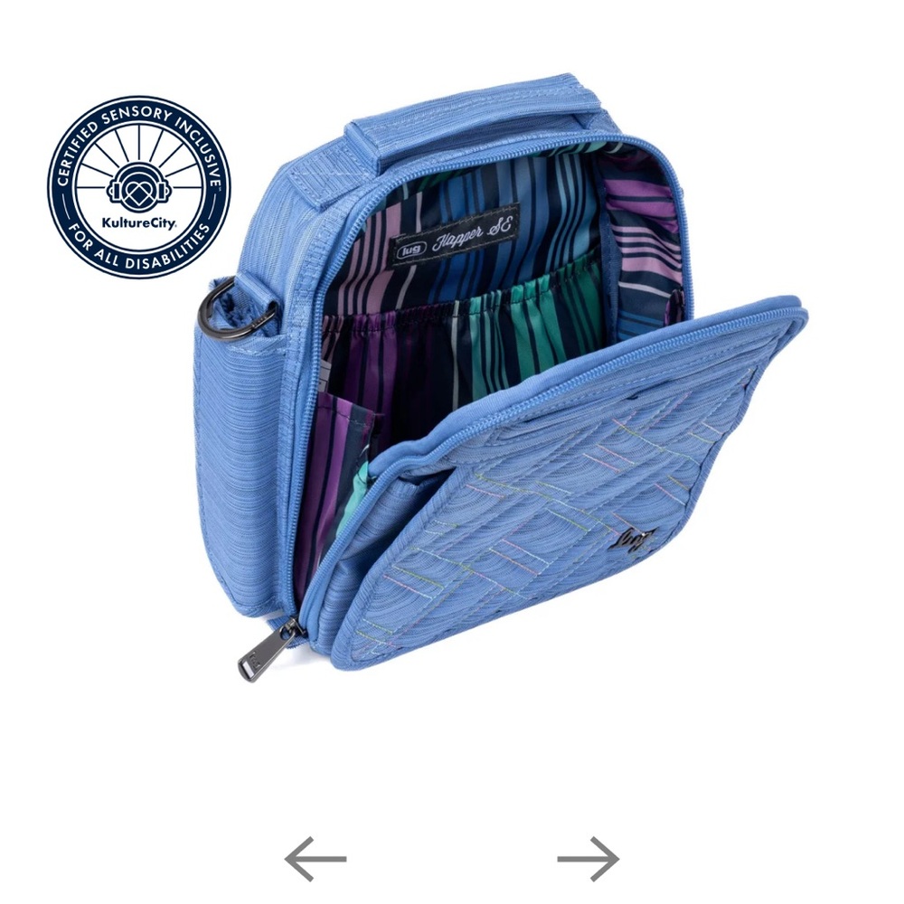 NWOT Lug Flapper SE Convertible Crossbody Bag Brushed Marina Icepop Stitch - Picture 5 of 16